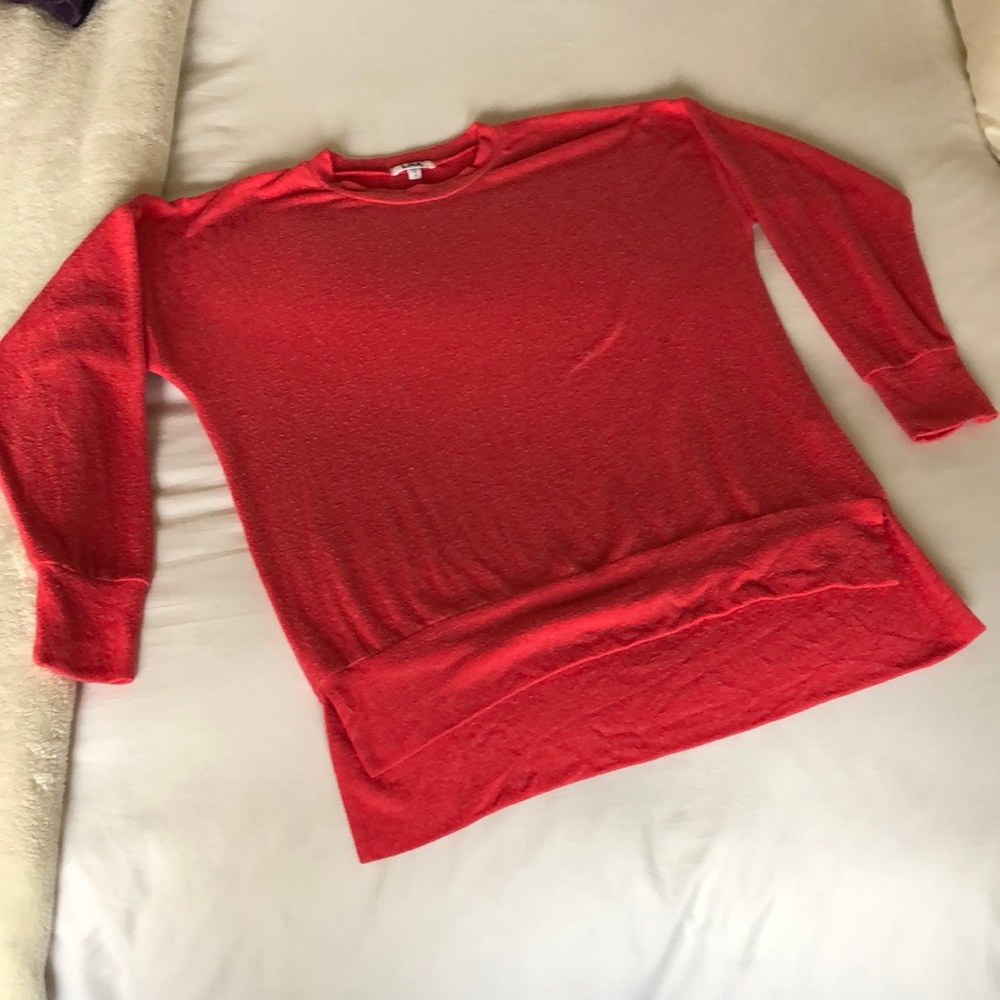 LNA Cranberry Oversized Sweater/Sweatshirt